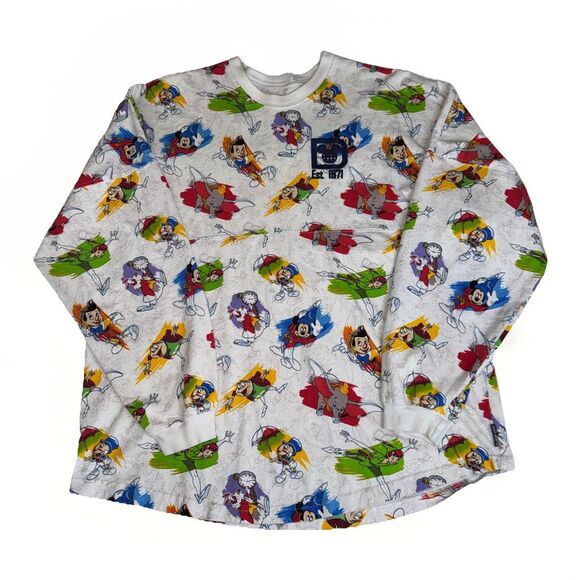 Disney World Ink and Paint Spirit Jersey Dumbo, Peter Pan, Sorcerer Mickey - XL - Picture 1 of 7